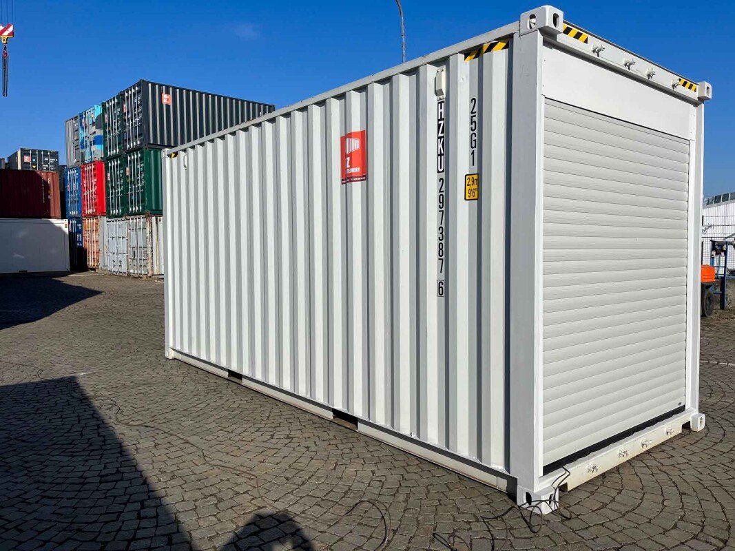 Contenedor 20 pies High Cube con puertas enrollables
